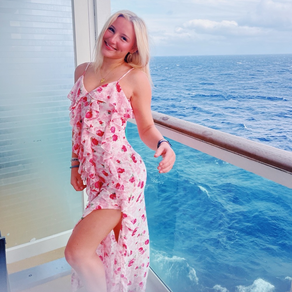 Rose maxi dress